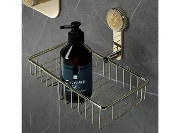 HIRONDELLES DORÉ - Net soap dish with flange by THG Paris - view 2